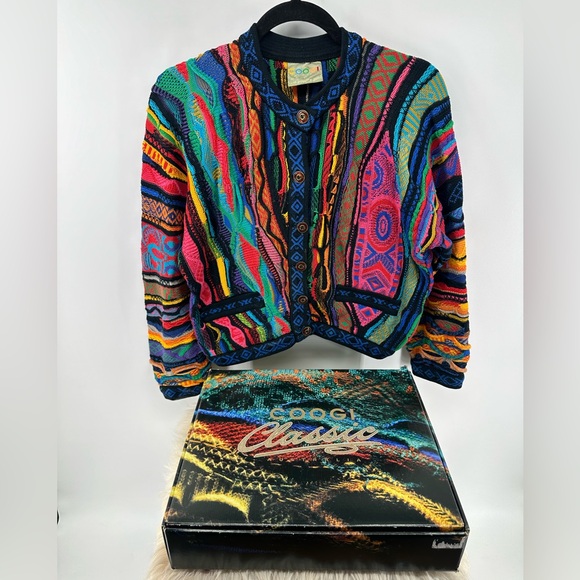 Vintage COOGI Australia Cardigan Sweater with original box - Picture 2 of 14